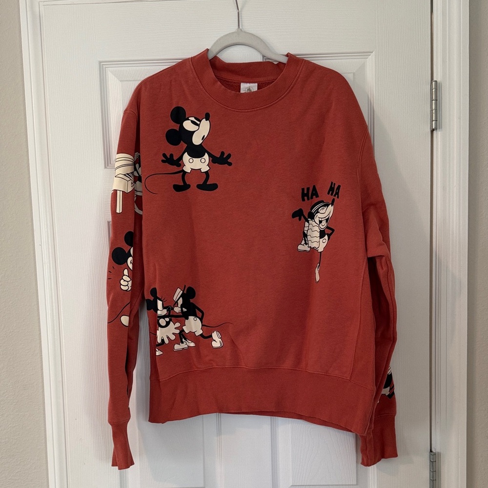 Disney Mickey and Minnie 1920s Era Sweatshirt